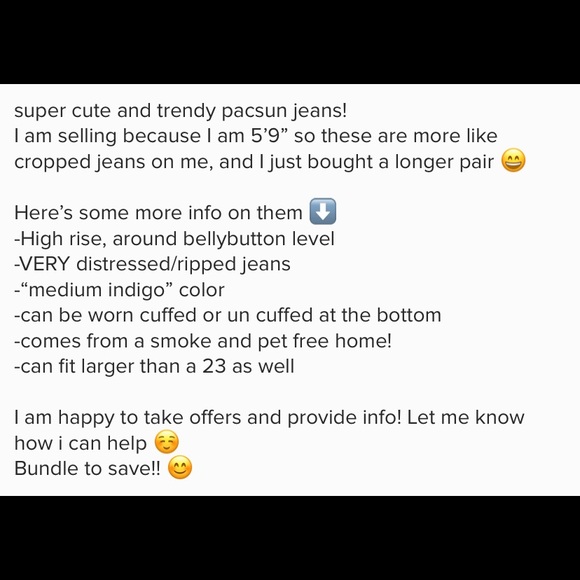 PACSUN MOM/BOYFRIEND/STRAIGHT LEG JEAN - Picture 8 of 8